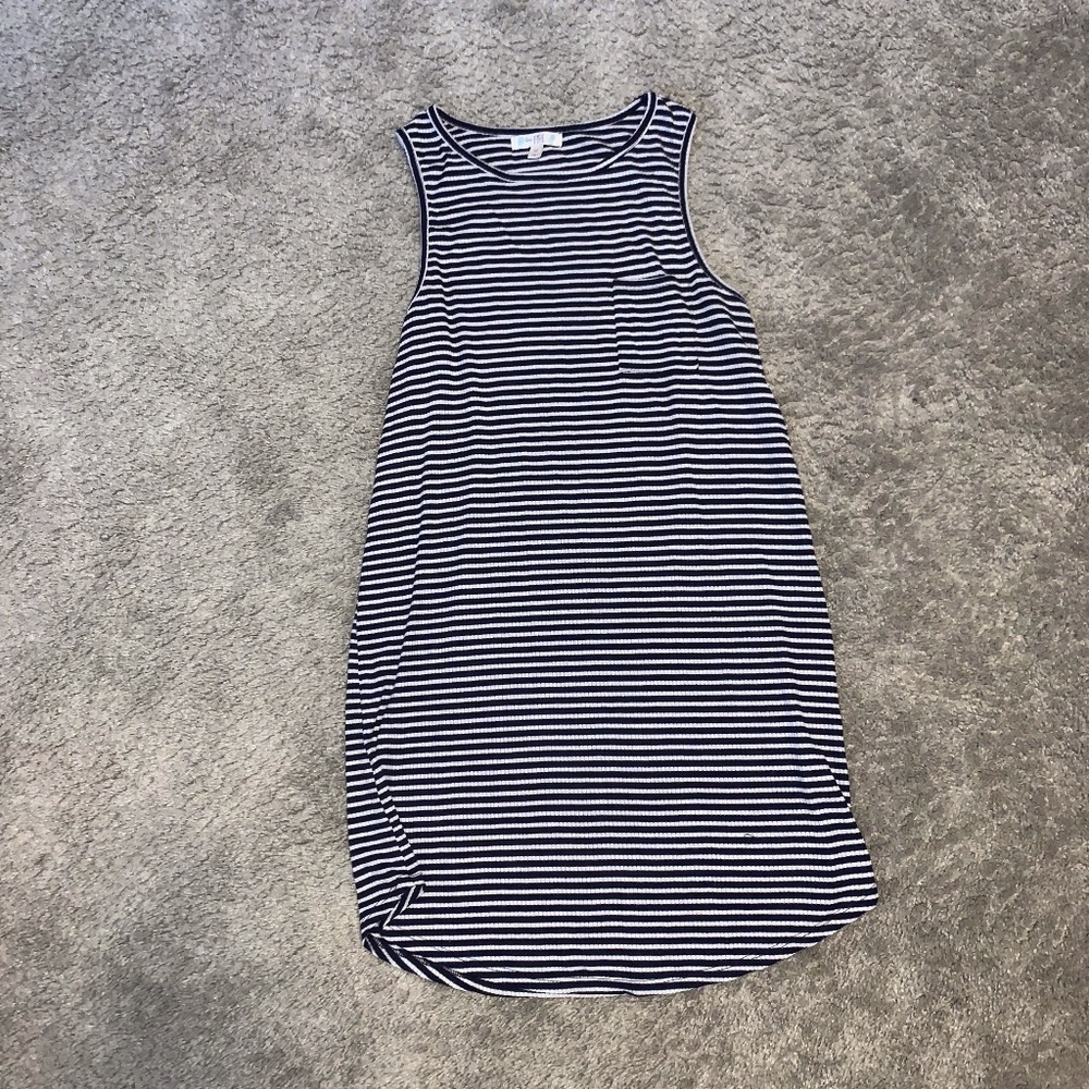 Black and White Striped Dress